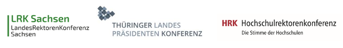 Logos Landesrektorenkonferenz Sachsen, Thüringer Landes Prösidenten Konferenz & Hochschulrektorenkonferenz